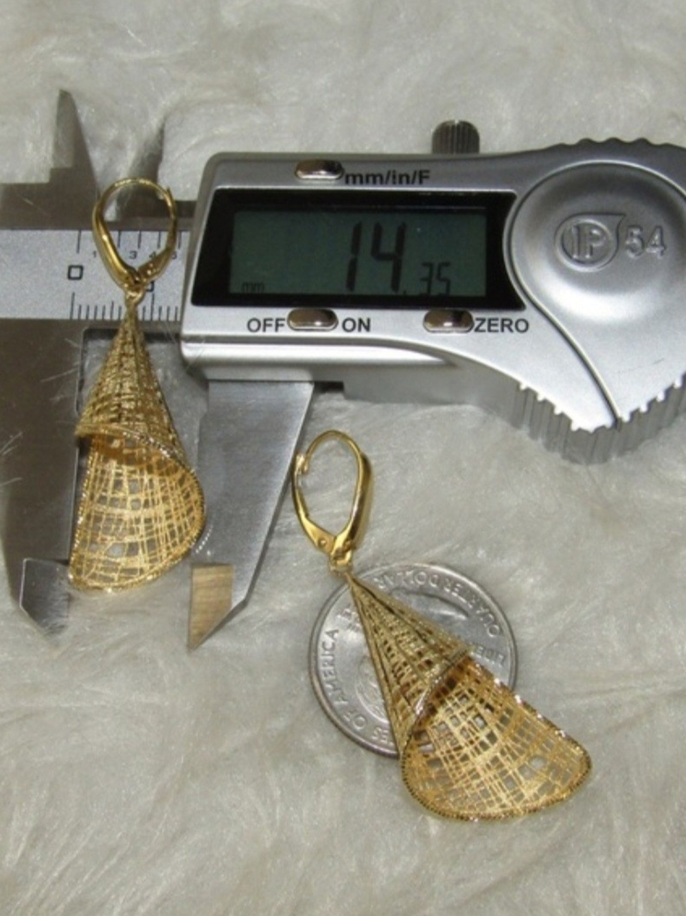 14k Gold Earrings - Picture 5 of 6